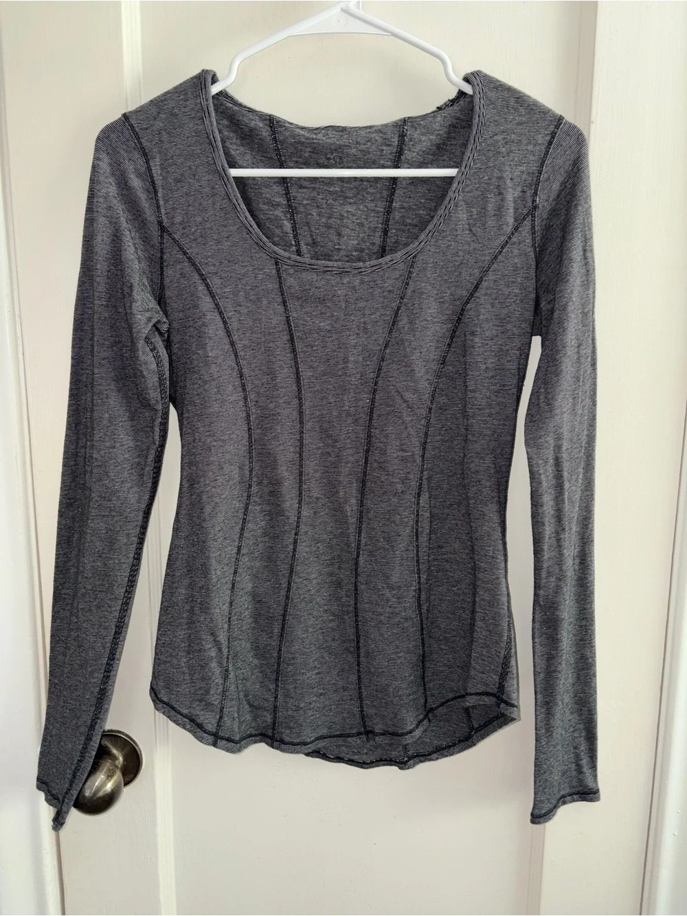 Lululemon Between the Lines long sleeve Micro Stripe top